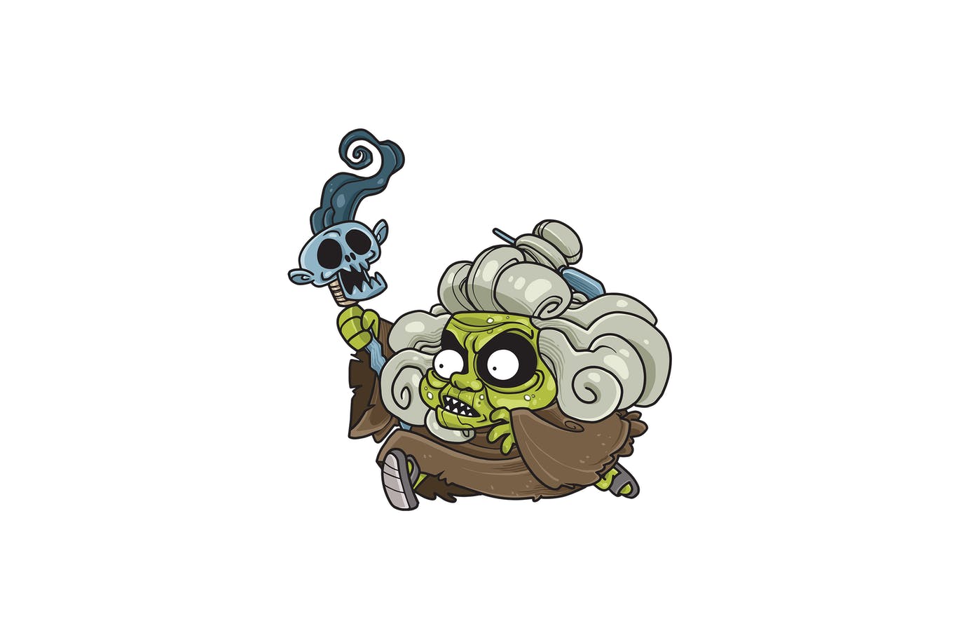 Old geezer artwork cartoon character character design dark design doodle envato envatoelements evil geezer grandmother graphic illustration magician old vector witch woman