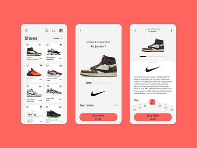 Shoes App app design mobile mobile app mobile ui nike nike app shoes shoes app shoes store ui