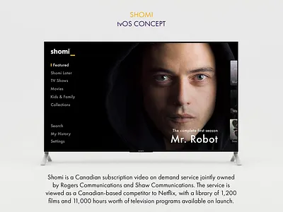 tvOS Concept Video Streaming App Title Screen streaming app ui
