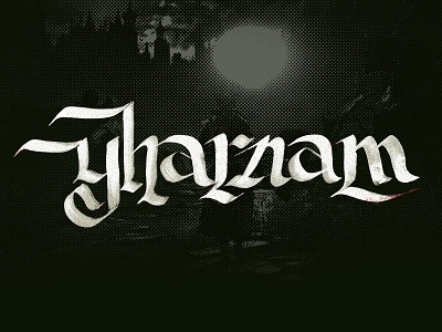 Yharnam Lettering bloodborne brush lettering video games