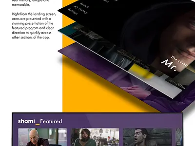 tvOS Concept Video Streaming App - Featured tv app tvos ui
