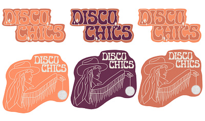 The Disco Chics branding design logo typography