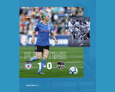 Full-time chicago red stars design digital art female soccer nwsl soccer social media social media design socialmedia