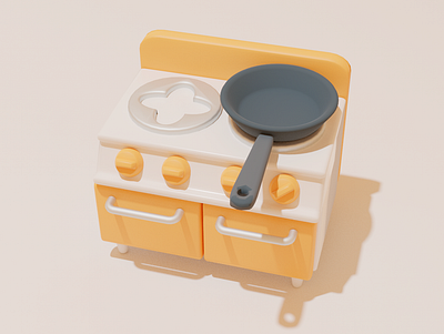 kitchen 3d art 3d illustration 3d modeling blender digital digital art illustration kitchen