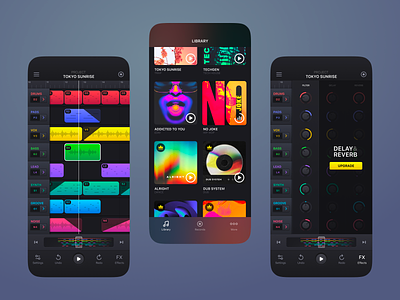 Music Making Studio - App app app design create music design graphic design interface mobile mobile app music app music tool product design ui ui design ui ux design visual design