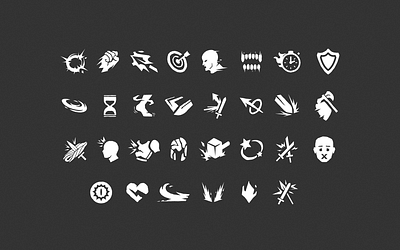 RPG/Fantasy Game Icons design gaming illustration minimal ui vector