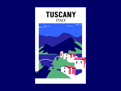 Travel poster design design tools graphic design illustration italy poster travel tuscany vector art
