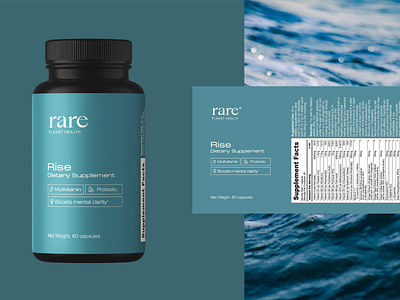 Supplement Label Design branding green graphic design logo logo design minimal packaging