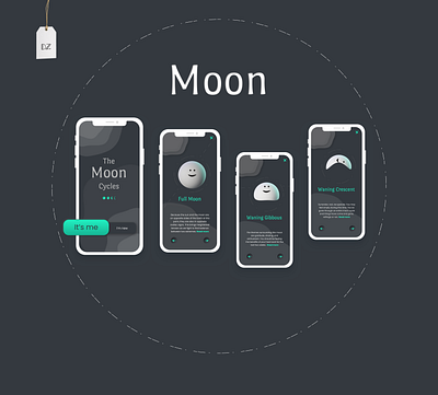 UI Design | MOON app 3d dark ui figma moon neumorphism