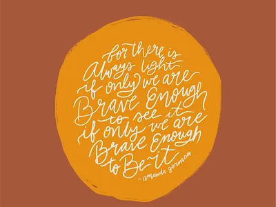Brave Enough amanda gorman calligraphy calligraphy art calligraphy artist lettering lettering art poetry procreate procreate app procreate art procreate artist