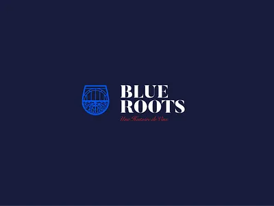 Blue Roots blue roots branding identity logo logo design vin wine