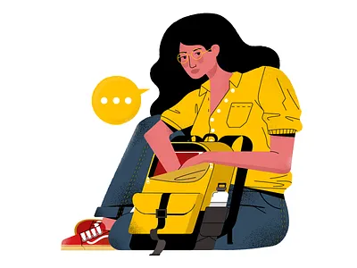 Character Study adobe illustrator brush character character design design holt510 illustration illustrator stipple texture vector