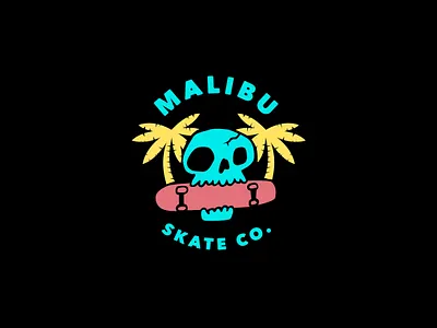 Malibu Skateboard Brand apparel apparel design brand brand design brand identity branding branding design design flat identity illustration illustrations illustrator logo logo design logodesign logomark logos logotype minimal