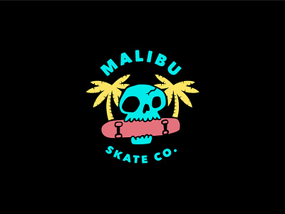 Malibu Skateboard Brand apparel apparel design brand brand design brand identity branding branding design design flat identity illustration illustrations illustrator logo logo design logodesign logomark logos logotype minimal