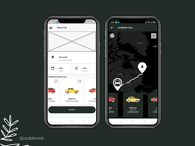 Car-sharing App UI app design flutter mobile mobile app mobile app design mobile design mobile ui ui design uidesign