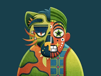 Wodaabe characterdesign illustration illustrator man nft nftart nftdrop nfts people print watercolor