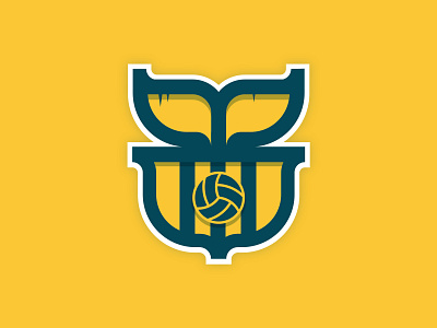 Whales United FC branding football green logo logo design soccer soccer badge soccer logo sports sports logo whale yellow