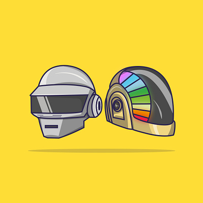 Daft-Bye art character design creative daftpunk design flat flat design graphic design illustration minimal vector