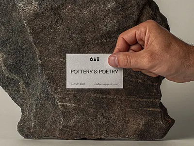 P&P brand icon pottery stationery typography