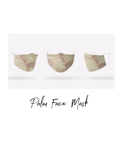 Palm Face Mask artdesign artillustration artwork digitalart digitaldesign digitalillustration fabricdesign facemask facemaskart fashionmask illustration illustration design maskart maskingdesign plantart surface pattern design surfacedesign surfacepattern surfacepatterndesign