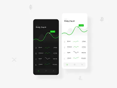 Crypto Exchange Concept app design clean crypto crypto app crypto currency cryptocurrency minimal design mobile mobile app design uidesign