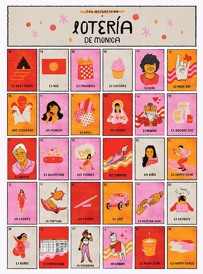 Lotería cards cards ui game illustration latina latino loteria mexican