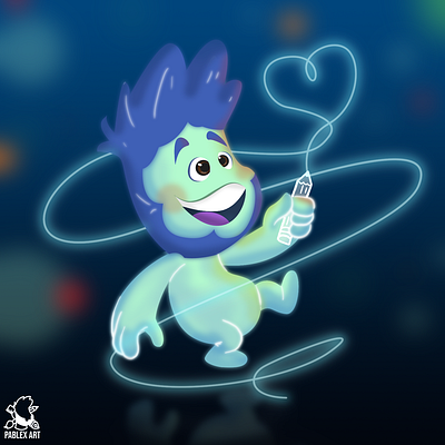 Soulsona cartoon cartoon illustration disney drawing fanart illustration imagination love night pencil soul