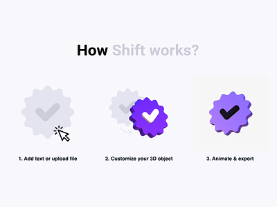 SHIFT - 3D App Presentation 3d 3d animation 3d design tool 3d editor 3d icon 3d illustration 3d motion design 3d svg animation brand identity graphic design motion graphics ui