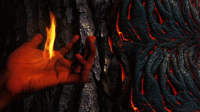 The First Flame composite fire flame hand photos photoshop