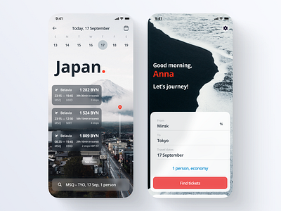 Airline Tickets Finder ✈️ airline airline app app design app ui design booking japan japanese minimalism minimalist design mobile app mobile app design mobile app ui ticket app ticket booking travel app traveling app ui design ux design