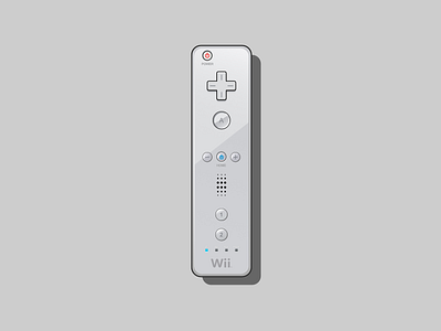 Nintendo Wiimote illustration motion gaming nintendo nintendo wii vector vector art vector illustration vectorart video games wii wiimote