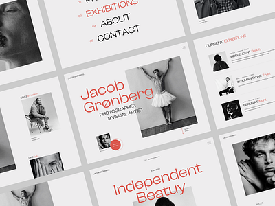 Grønberg - Photography Template photography typography ui webdesign webflow website