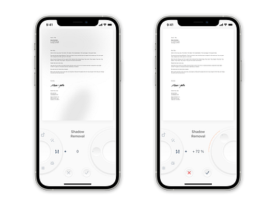 Document Scann application braun documents mobile app design phone scanner