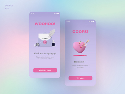 Flash Messages design 011 app daily daily 100 challenge daily ui dailyui dailyuichallenge email error error message error page flash message flash messages mobile ui ui uidesign uiux violet