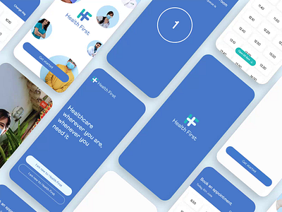 Health First - A doctor in your pocket app design doctor health healthcare healthcare app medical app medicine mobile design mobile ui