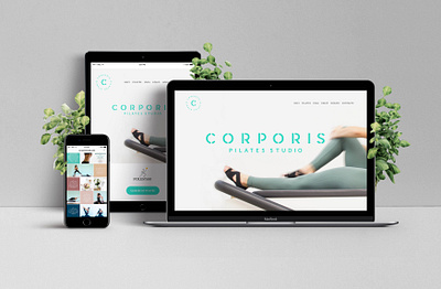 Corporis branding and web design branding logo pilates studio visualidentity webdesign webdesigner website design