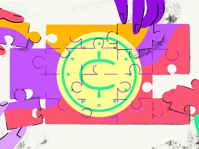 Future-Proofing: Financial Inclusion cash cent coin design diversity editorial graphic hands illustration inclusion inclusivity money pencil puzzle