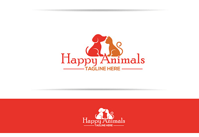 happy-animals-logo-design animals logo business logo cat and dog flat design flat logo graphic designer happy animals illustrator logo design logo design branding logo design concept logo designer logo designs logodesign minimalist logo modern logo mzmonir outstanding logo pets logo vector