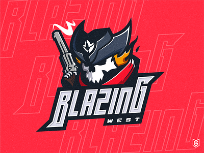 BLAZING WEST | Skull Cowboy Esport Logo Mascot coreldraw drawing esport esportlogo gamer gaming illustration logo mascot streamer twitch youtube