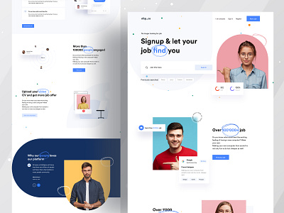 Job Landing UI design dribbble 2021 education app education website grabstar job board job listing job ui landing page design minimalist logo ofspace ofspace acedemy ofspace agency web website website design website design and development website design company website designer website designing