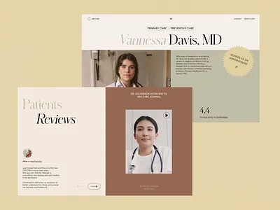 Clinic Website Doctor Page animation branding clinic design doctor graphic design health healthcare hospital interface medical motion graphics ui user experience ux web web design web marketing website website design