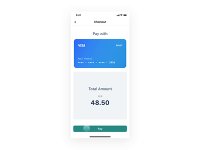 Online Payment Interaction animation blue checkout concept green interactiondesign interactions microinteractions posdevice simple ux