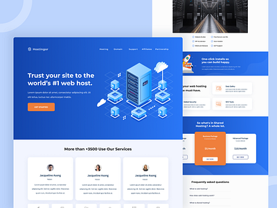 Hosting Website Design hosting company hosting service hosting template landing page website design website hosting elementor