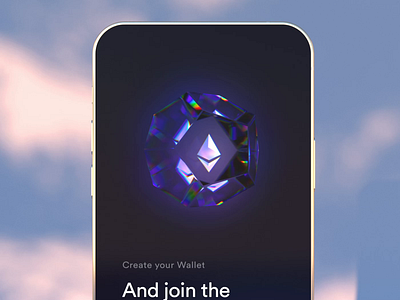 Crypto Wallet - Onboarding 3d animals app banking banking app bicoin c4d concept crypto dark ethereum finance onboarding stock trading ui ux wallet walletapp