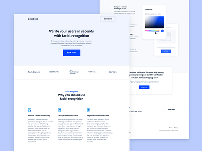 Passbase - Landing Page uidesign