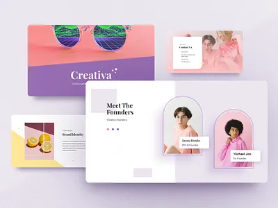 Creativa Presentation creative design design minimalist pastels powerpoint design presentation
