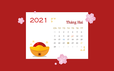 #038_Calendar_DailyUI 038 100daychallenge calendar dailyui dailyuichallenge lunar lunar new year lunarnewyear ui uichallenge ux vietnam vietnamese