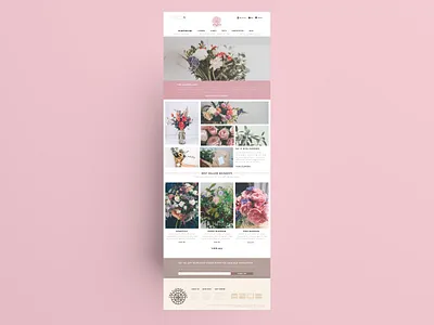 The Flower Cart UI brand designer branding design graphic design ui user inteface ux