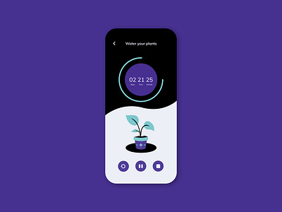 Daily UI - Countdown Timer countdown countdown timer countdowntimer dailyui dailyuichallenge design plant ui uidesign uiux webdesign