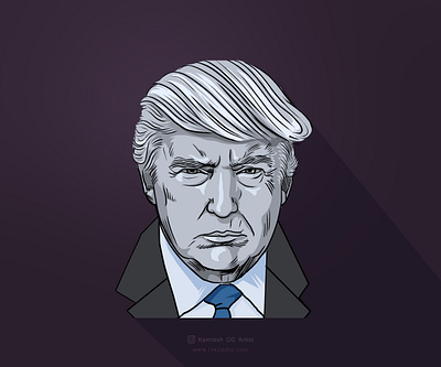 Donald Trump Cartoon art branding cartoon illustration comic art fine art illustration logo design sketching